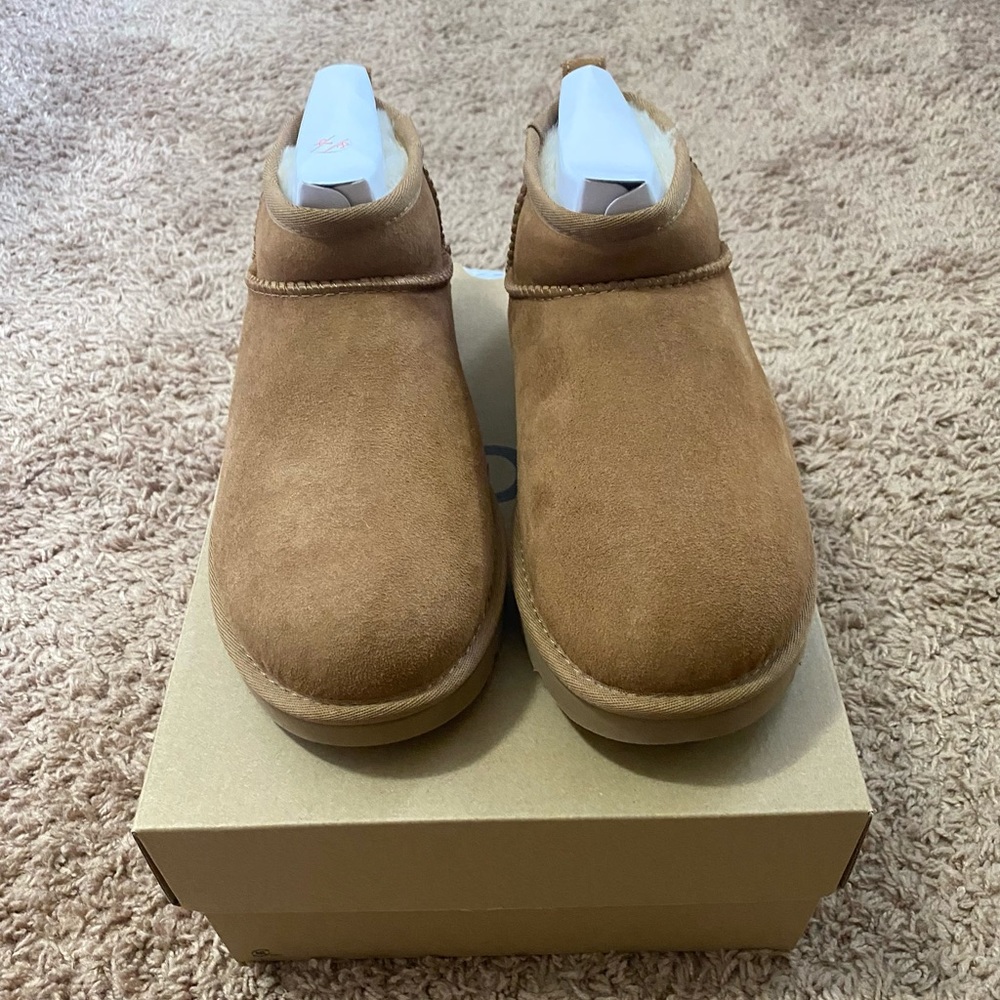 NEW classic ultra mini uggs chestnut